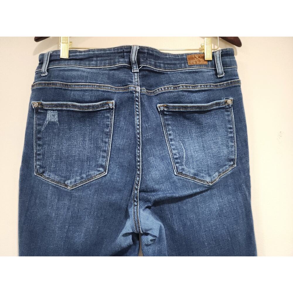 Judy Blue Los Angeles Jeans Womens 14W Blue Denim Slim Fir Straight Leg Outdoor - Picture 7 of 9